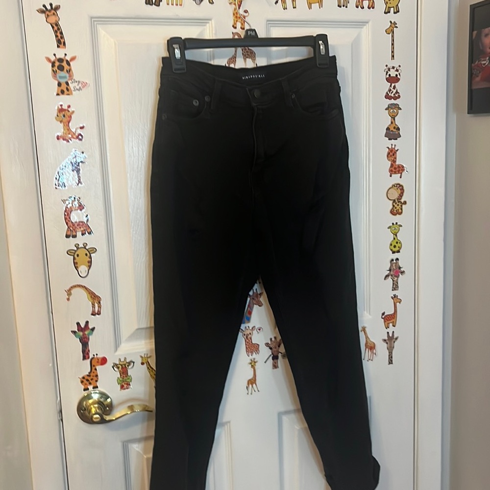 aeropostale black mom jeans